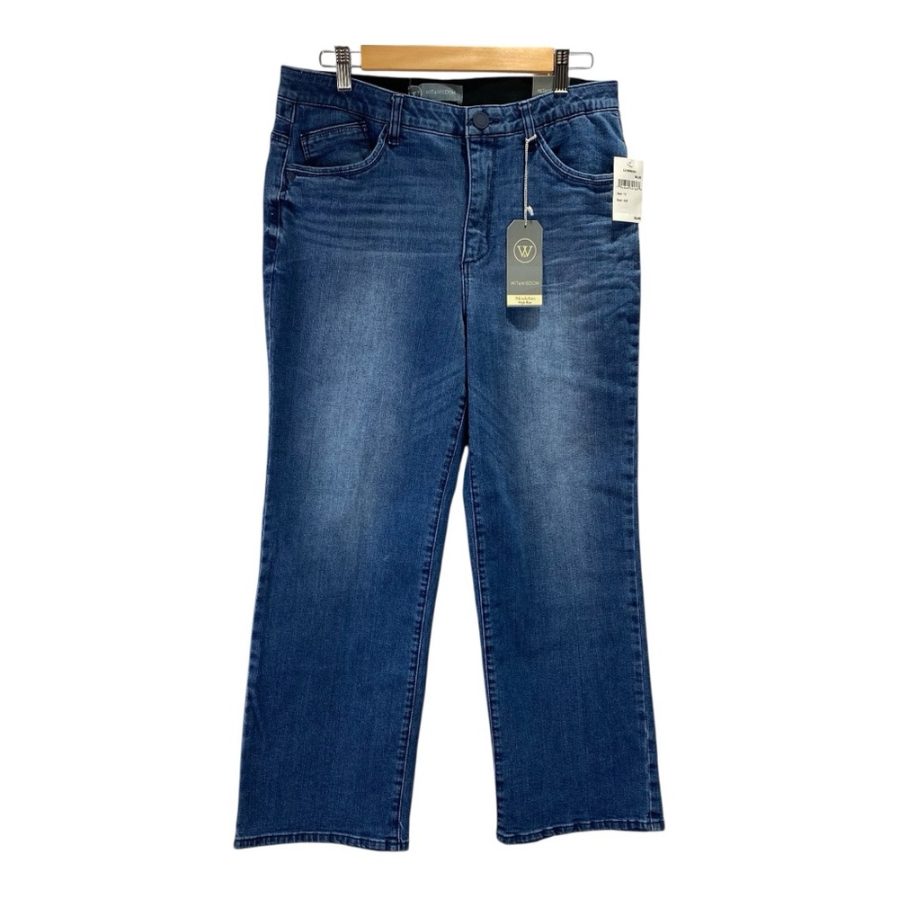 New Wit & Wisdom Jeans Size 12 Ab Solution High Rise Denim Stretch 12x 26.5